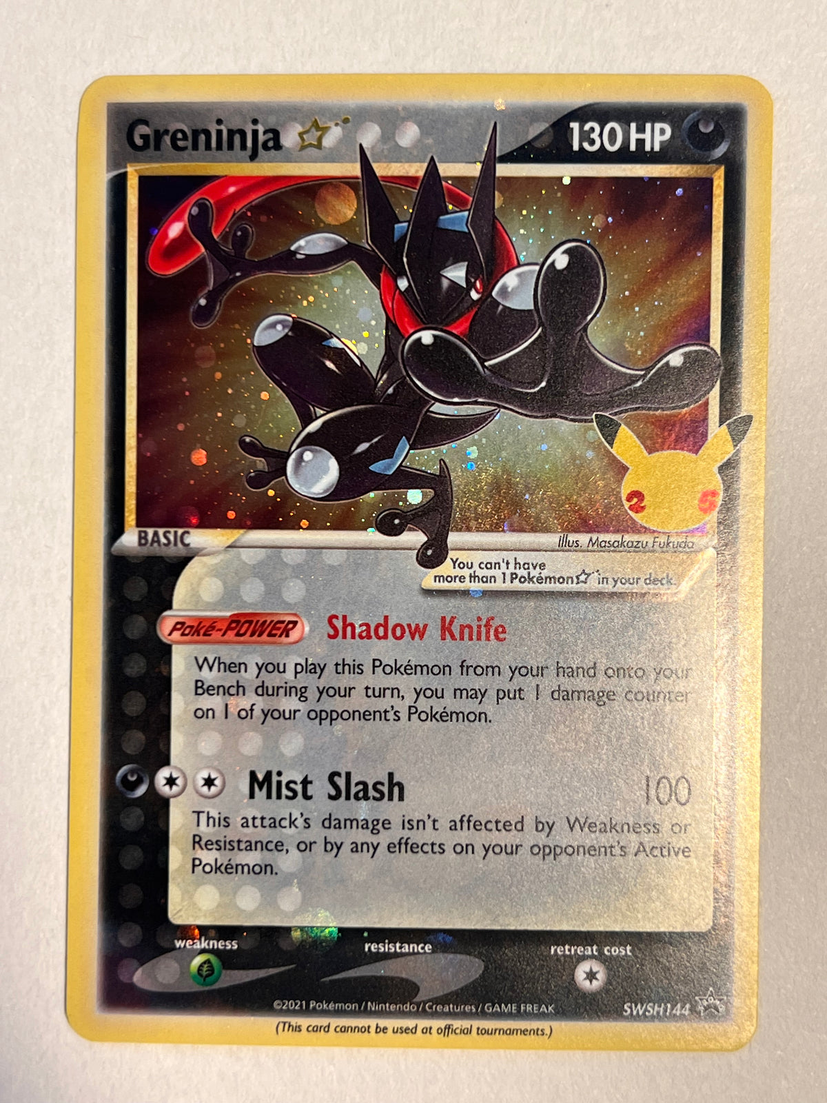 Greninja ☆ SWSH144 – Celebrations Gold Star Promo