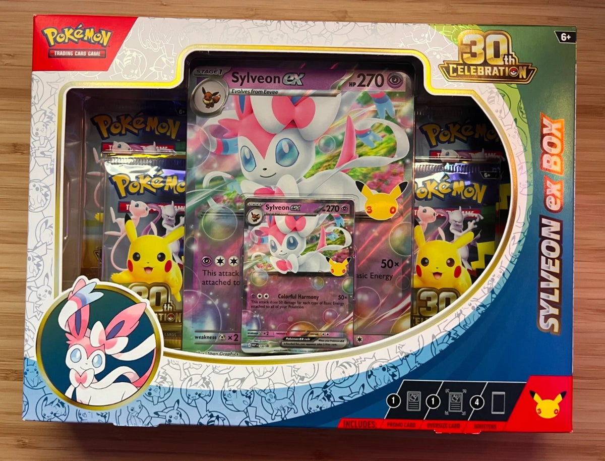 Pokémon TCG: 30th Celebration Sylveon ex Box